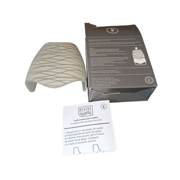 Revive Scented Oil Warmer Cover In Silver Glaze - Picture 2 of 10